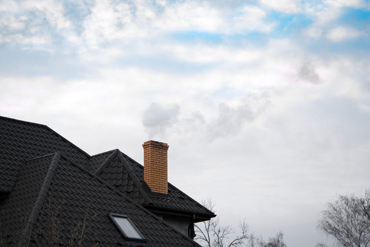 chimney on roof