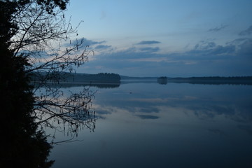 lake and blue sky