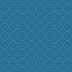 Vector Illustration. Pattern With Geometric Ornament, Decorative Border. Design For Print Fabric. Paper For Scrapbook. Blue color