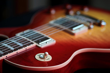 Fototapeta premium Rhythm Treble Switch on New Electric Guitar