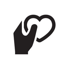 Charity love icon
