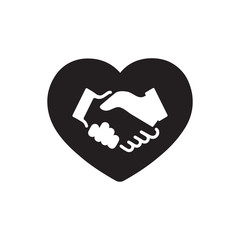Charity agreement icon