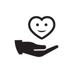 Charity helping icon