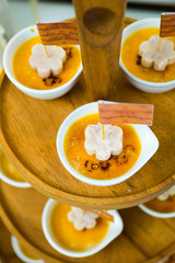 Fusion food in wedding ceremony and wedding docoration