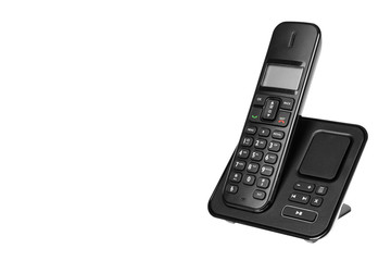 modern landline cordless phone, old technology concept.