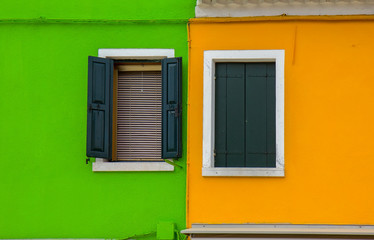 Obraz na płótnie Canvas Colorful houses in Burano, an island in the Venetian Lagoon