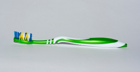 green toothbrush