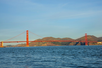 Fototapeta premium Golden Gate Bridge - the most internationally recognized symbols of San Francisco, California and the United States