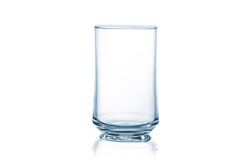 Glass of water on isolate background