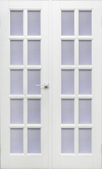 wooden doors in white style color for modern loft interior and condo apartments flat
