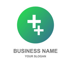 Obraz premium medical flat icon logo