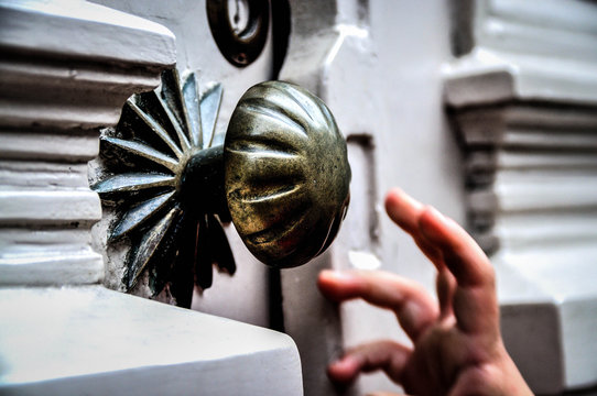 Door knobs and knockers in Ghent, Belgium