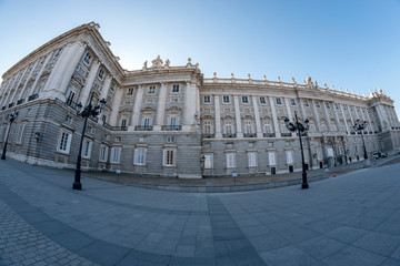 Obraz premium District of the Austrias, Madrid, February 25, 2019, Spain