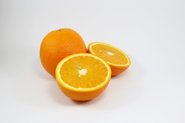 oranges isolated on white background