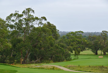 Golf course with smooth
