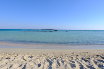Fototapeta na wymiar Elafonisi Strand auf Kreta
