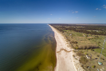 Baltic sea coast at Jurmalciems, Latvia.
