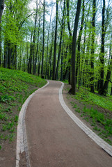 Fototapeta premium Landscape shot of classicism-era city park