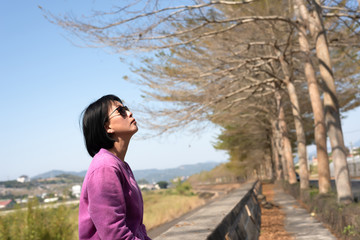 happy smiling asian woman