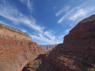 View from the Hermit Trail in Grand Canyon National Park, Arizona.