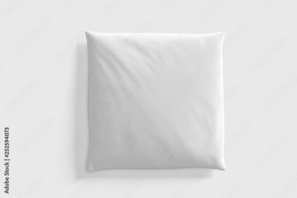 Poster mock up of a pillow - 3d rendering