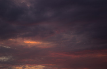 Obraz premium red sky at sunset