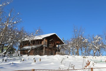 winter view karadeniz artvin /savsat/turkey