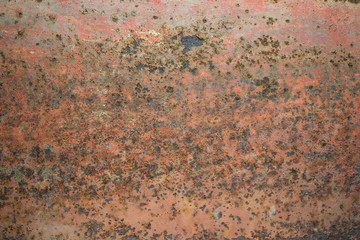 Red rusty iron industrial and grunge background, rough textured surface for your design