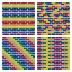 Bricks LGBT colours backgronud 2
