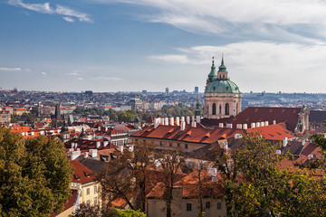 Naklejka na ściany i meble view of Prague from the Hradcany Hill, Czech Republic