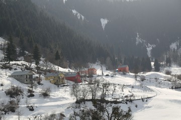 winter view karadeniz artvin /savsat/turkey