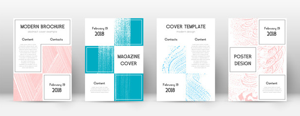 Cover page design template. Business brochure layo