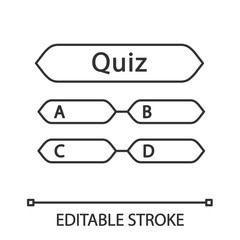 Quiz question linear icon