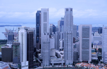 Fototapeta na wymiar hochhäuser in singapur