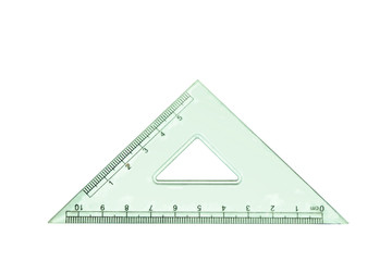 The drafting supplies isolated on a white background.
