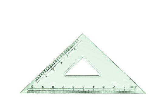 The drafting supplies isolated on a white background.