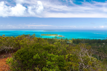 Fototapeta na wymiar Nouvelle Calédonie Ile des pins panorama