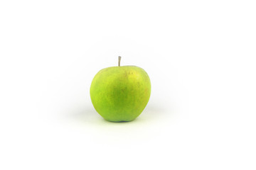 Perfect Fresh Green Apple Isolated on White Background