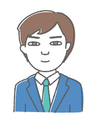 スーツを着た男性