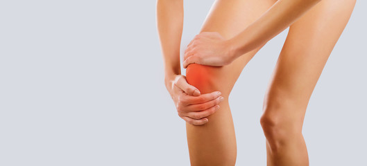 Pain, injury to the knee. 