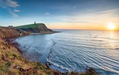 Sunset over Kimmeridge Bay