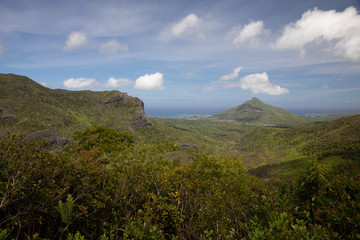 Fototapeta premium Black River Gorges National Park Mauritius mountains