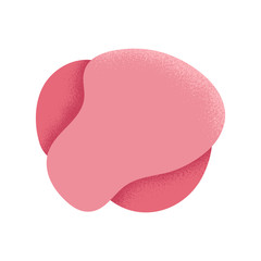 Abstract geometric shape with trendy noise shadows.