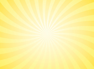 Summer bright yellow sunlight background. Vector illustration
