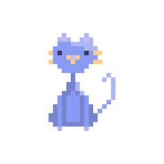 Obraz premium Pixel cat character for games and websites