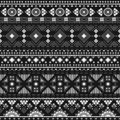 Seamless vintage pattern. Ethnic and tribal background. Vector illustration.