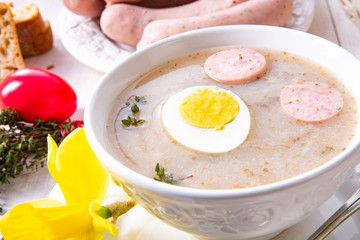 Zurek delicious easter soup after polish style