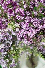 bouquet of lilacs in a vase