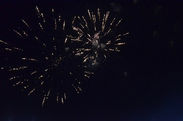 fireworks, night, celebration, light, firework, explosion, abstract, holiday, sky, star, fire, black, celebrate, party, blue, christmas, new, dark, stars, fiber, bright, space, burst, event, festival