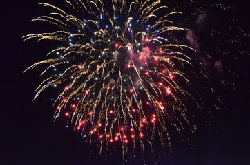 fireworks, night, celebration, light, firework, explosion, abstract, holiday, sky, star, fire,...
